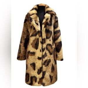 Stylish Leopard Print Teddy Jacket